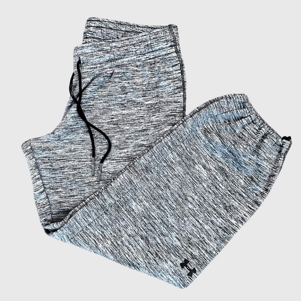 Under Armour Cold Gear Loose Storm Joggers Mens Large Gray Fleece Lined Sweats